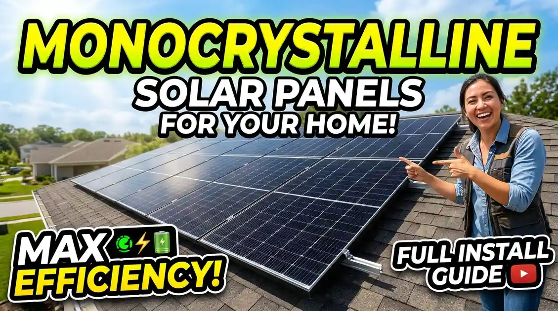 Monocrystalline solar panels