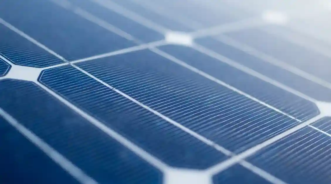Solar Panel Efficiency Close-up of solar panel cells showing efficiency and quality factors