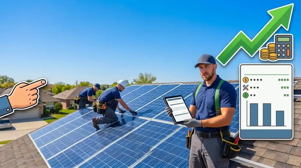 Solar panel installation cost breakdown by labor permits and equipment