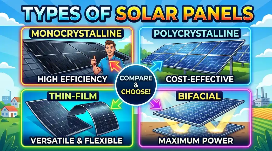 types of solar panels