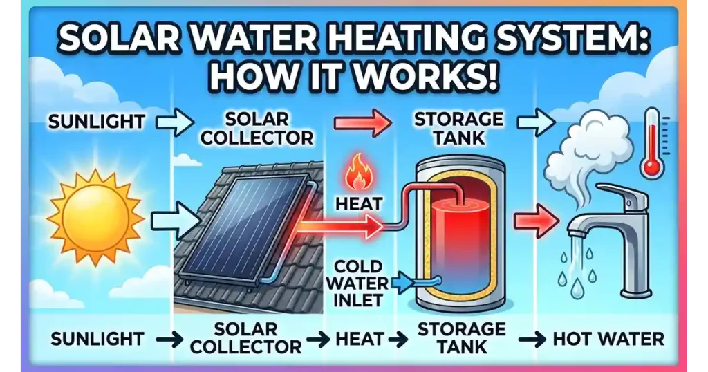 how a solar water heater works