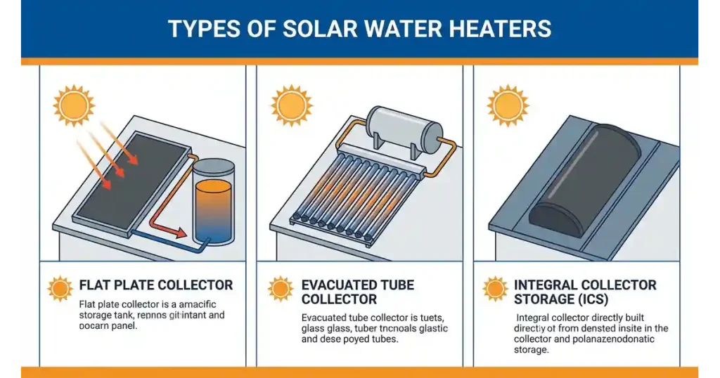 Types of Solar Water Heaters