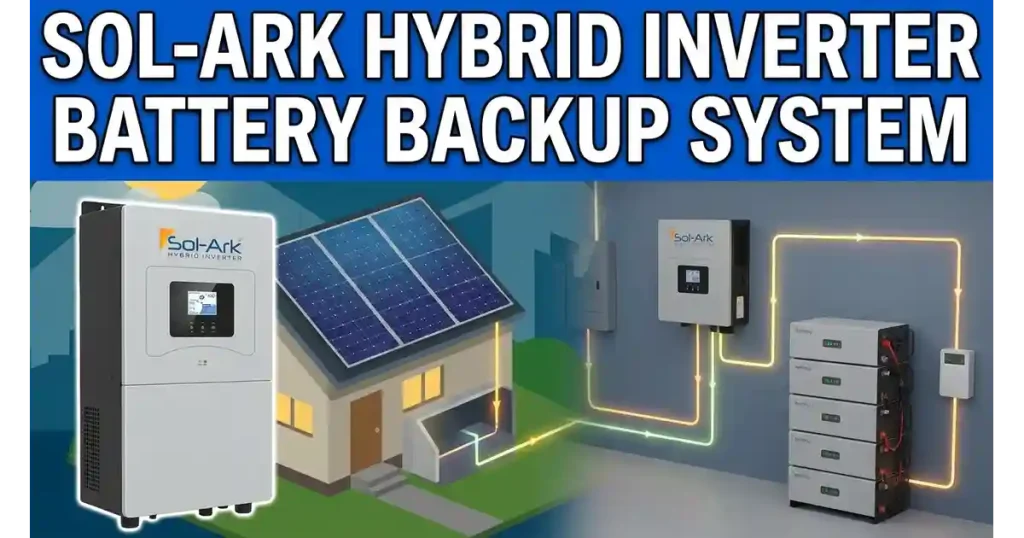 Sol-Ark hybrid inverter installation for whole-home battery backup