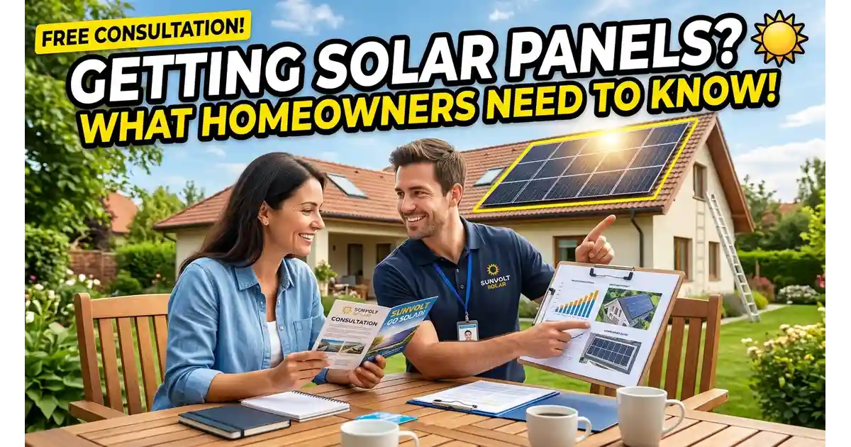 Solar installer discussing system options with a homeowner
